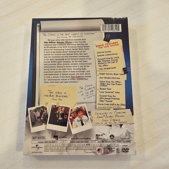 The Office Season Three DVD Box Set  2006 Primetime Emmy Winner, New & Sealed - Picture 2 of 6